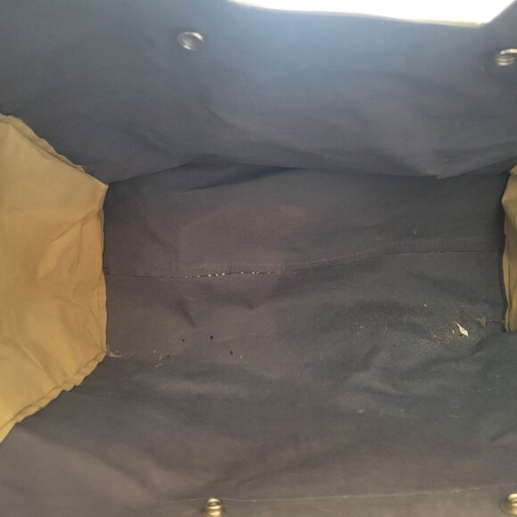 Hawaii Print Canvas Tote Bag With Bamboo Handles & Snap Closure - Picture 5 of 8